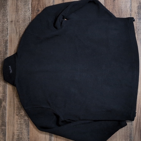 Woolrich Fleece Jacket Full Zip Size Large Blackout - Picture 7 of 8